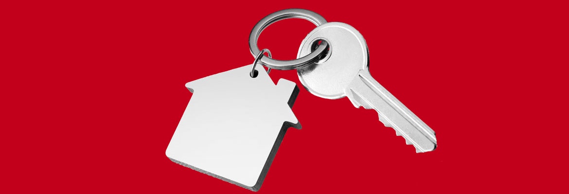 Wohnungsschlüssel mit Wohnungsanhänger
