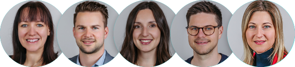 5 Profilbilder von Personen 